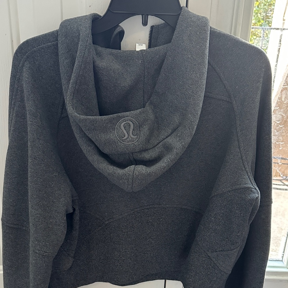 Lululemon Athletica Charcoal Scuba Half-Zip-Up Hoodie S/XS - Picture 3 of 6